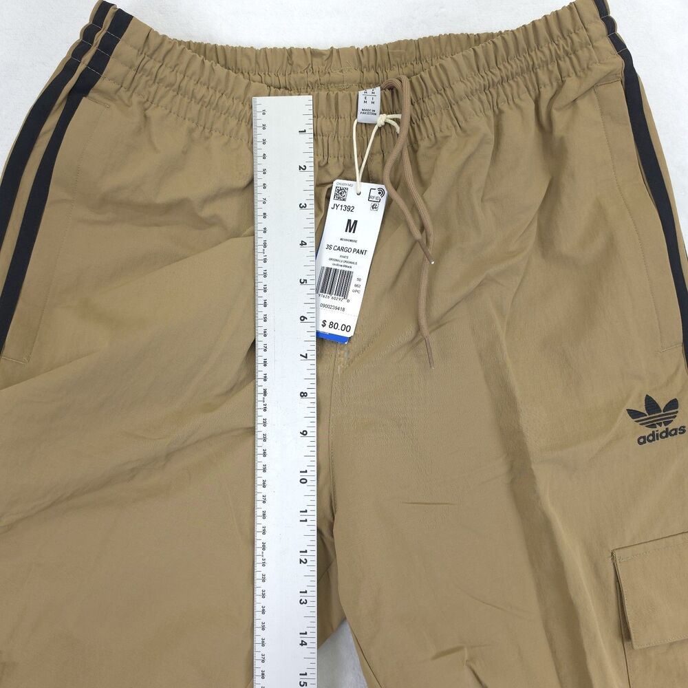Adidas 3S Cargo Pant Tan Mens Size Medium JY1392 NWT - Picture 9 of 10